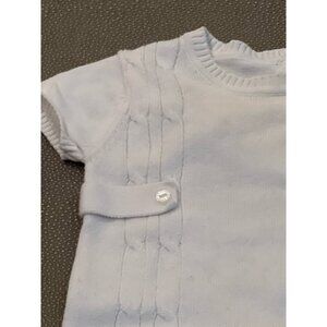 CECE Co White Knit Shorts Romper 9/12 EUC